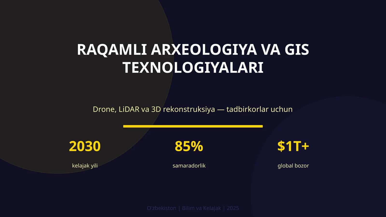 RAQAMLI ARXEOLOGIYA VA GIS TEXNOLOGIYALARI 1