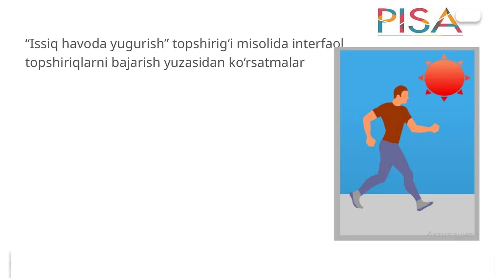 Issiq havoda yugurish topshiriqlari 1