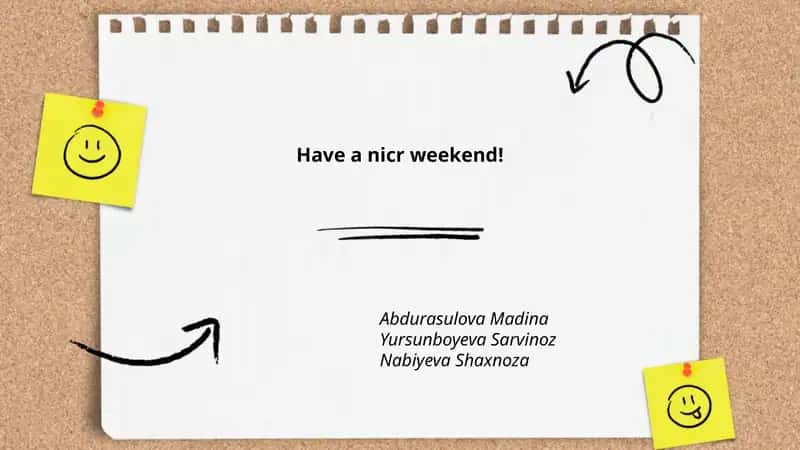 Plan: Creative Ways to Say "Have a Nice Weekend!" 1
