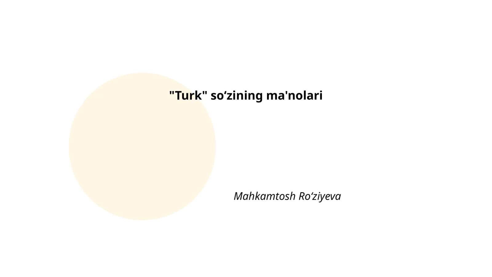 Turk soʻzining ma'nolari 1