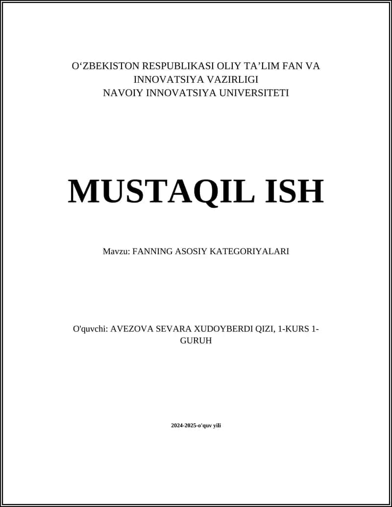 Fizika asoslari 1