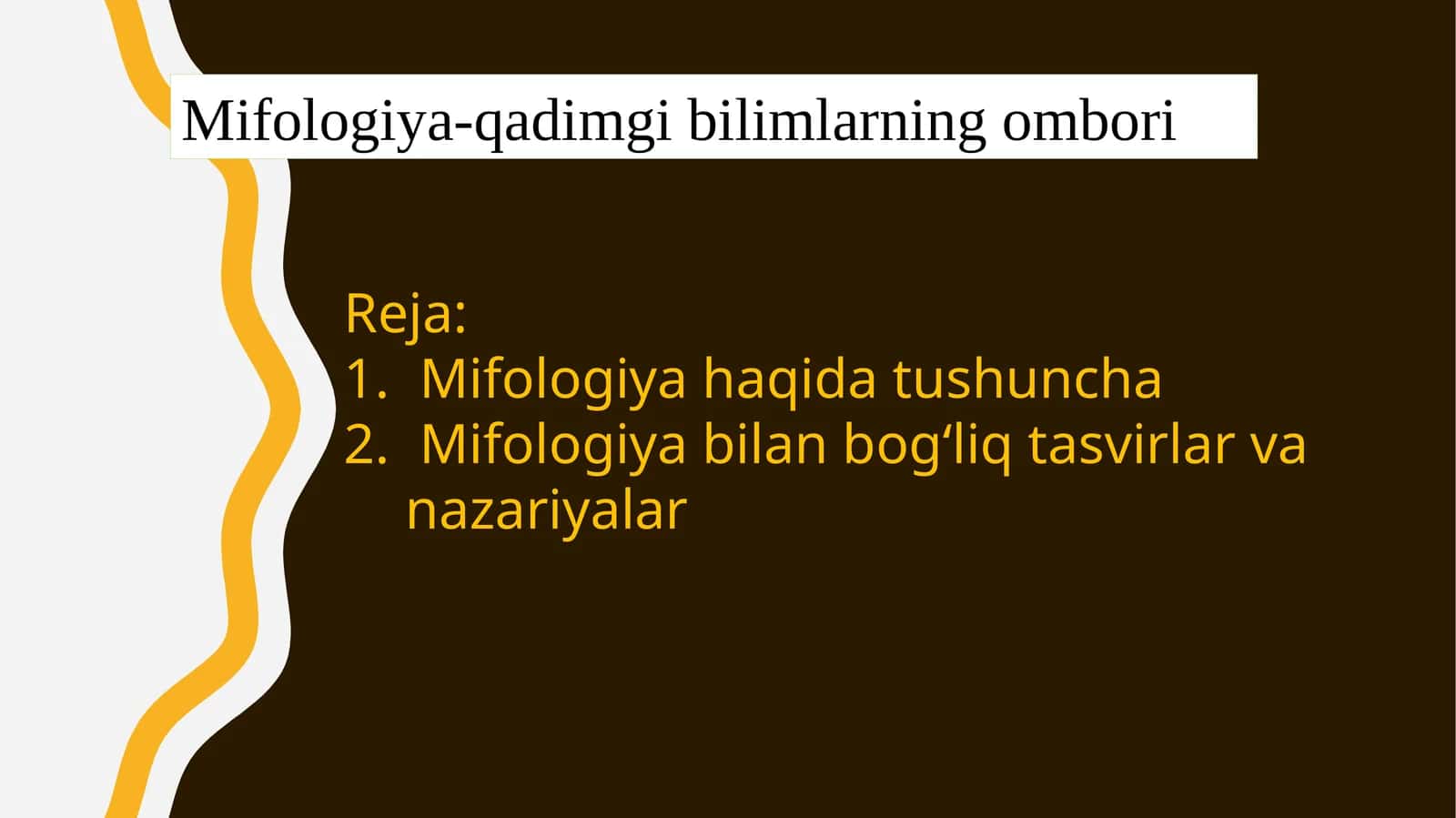 Mifologiya-qadimgi bilimlarning ombori 1