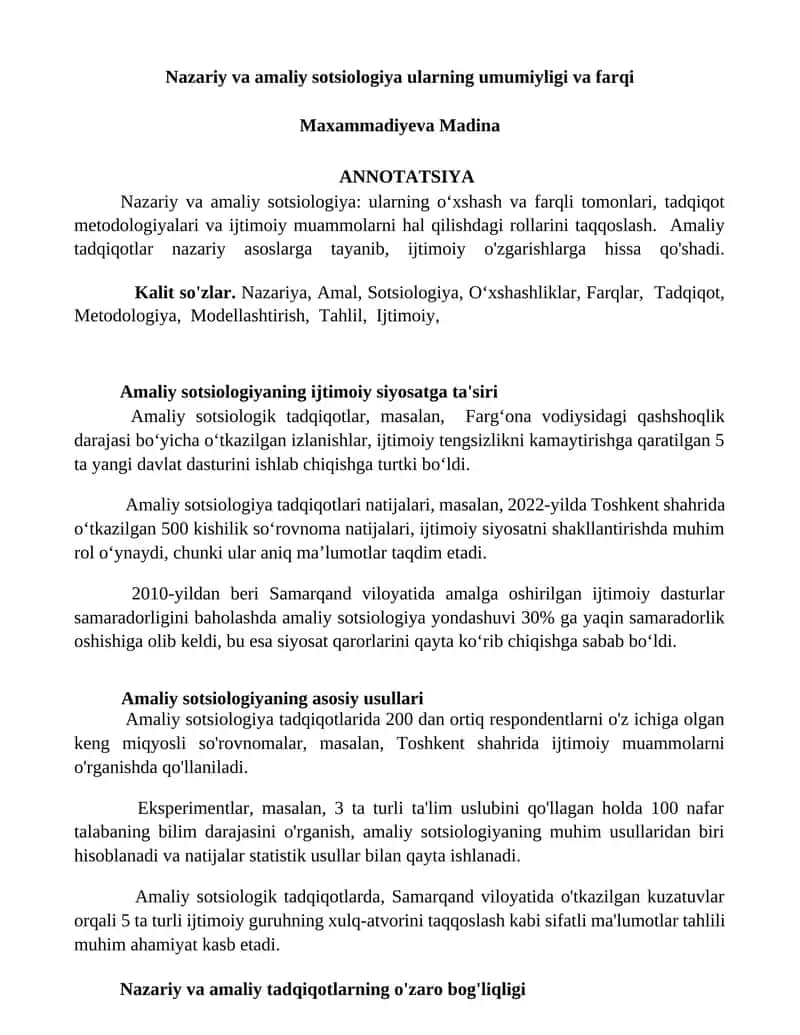 Amaliy Sotsiologiya 1