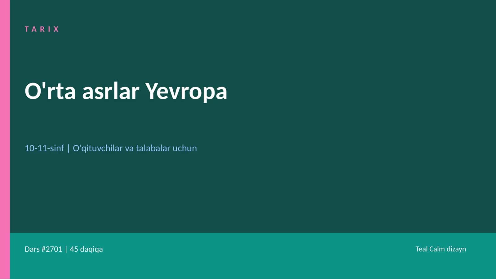 O'rta asrlar Yevropa 1