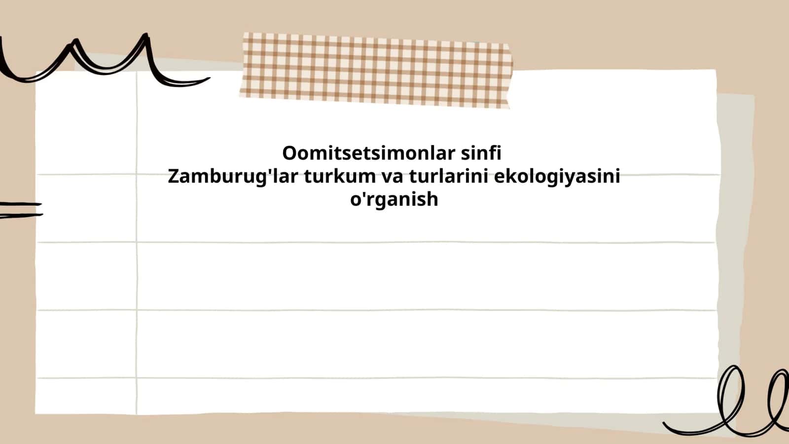 Oomitsetsimonlar sinfi 1