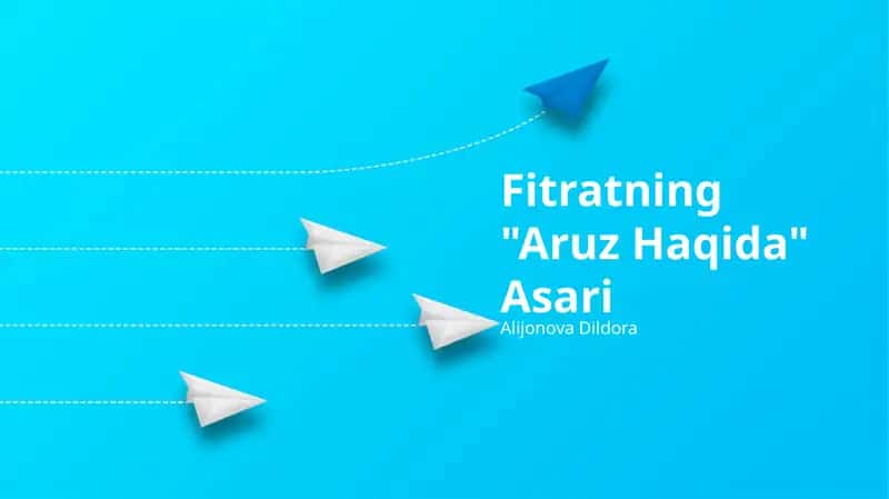Fitratning "Aruz Haqida" Asari 1