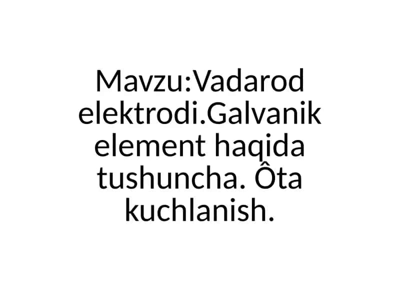 Vodorod elektrodi 1
