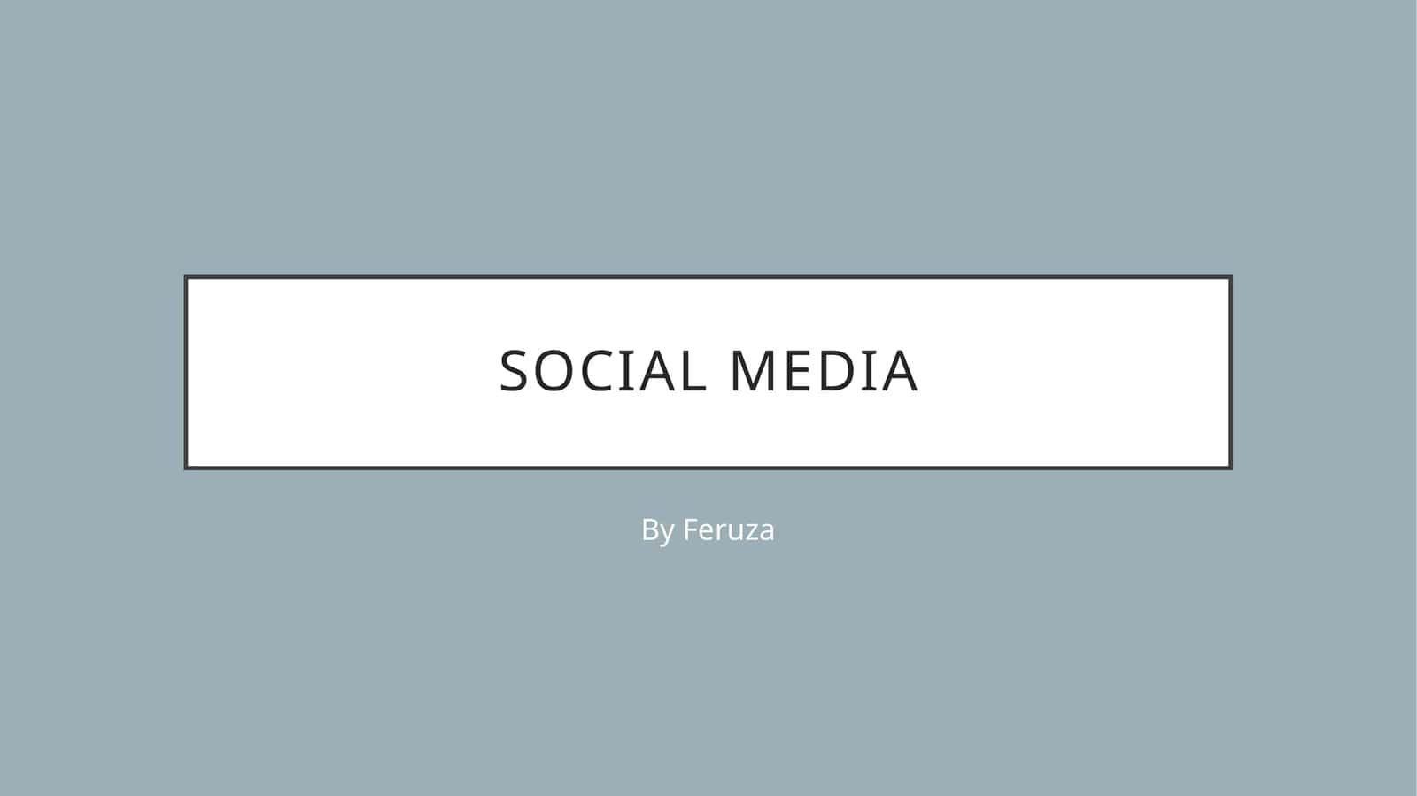 SocialMedia in Our Daily Life 1