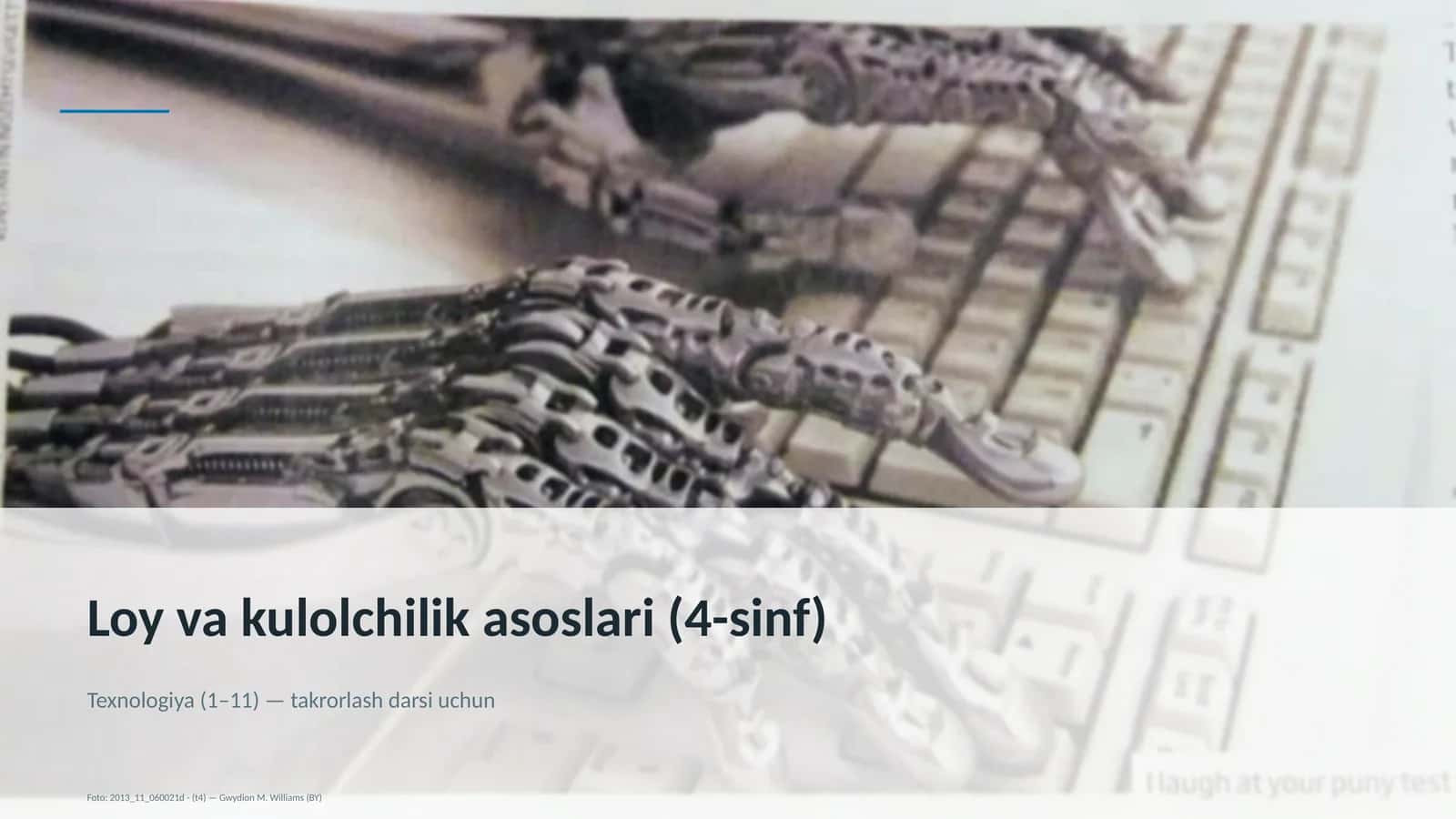 Loy va kulolchilik asoslari (4-sinf) 1