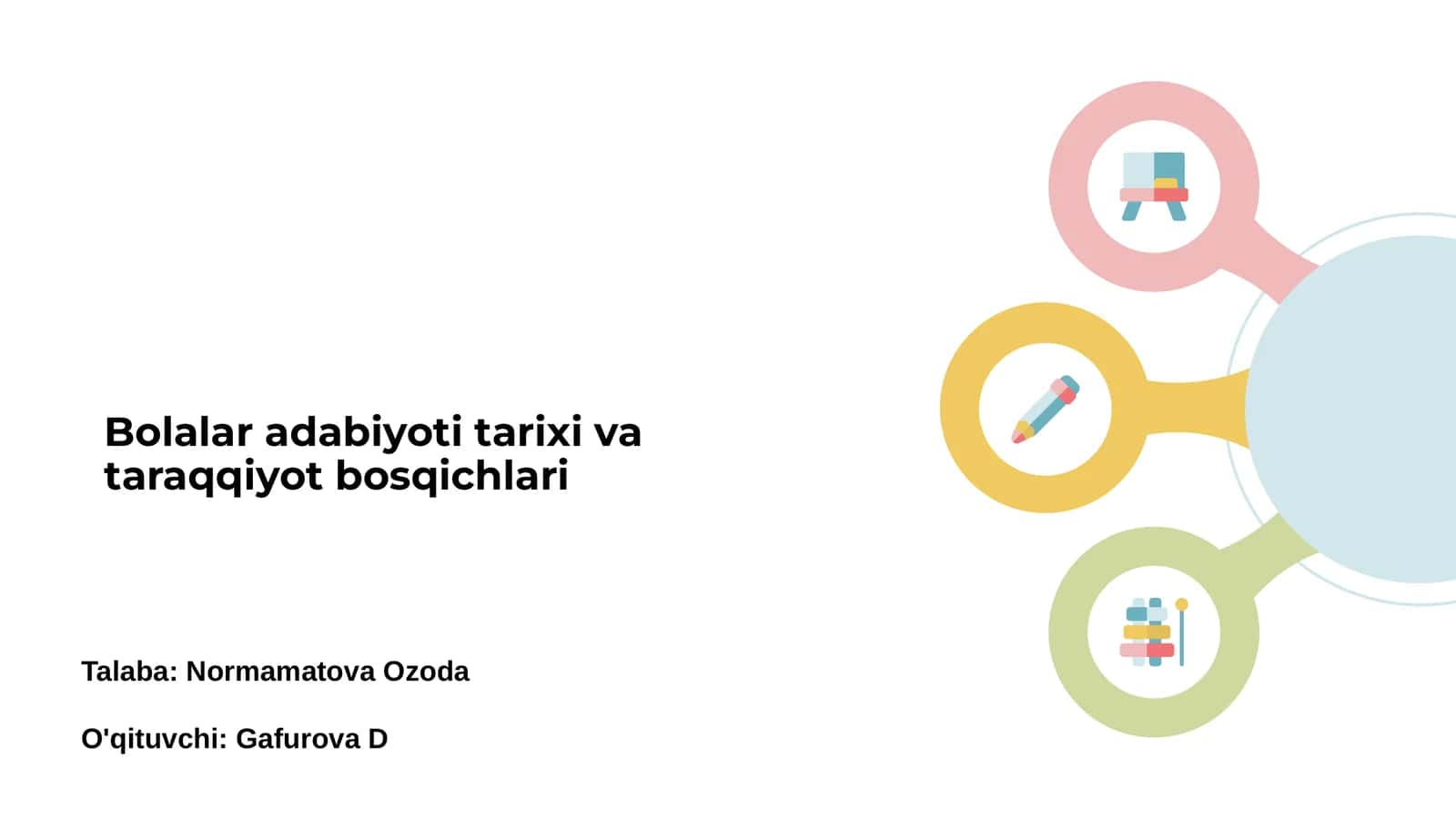 Bolalar adabiyoti tarixi va taraqqiyot bosqichlari 1
