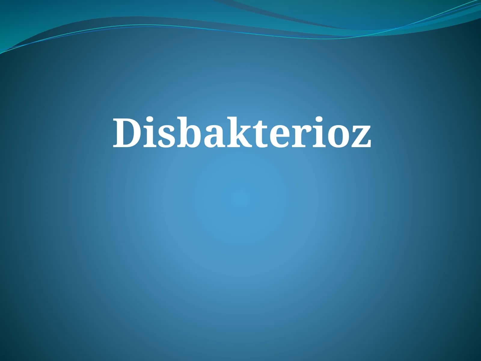 Disbakterioz 1