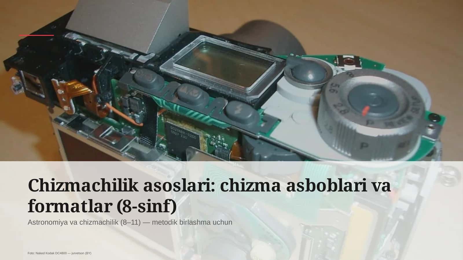 Chizmachilik asoslari: chizma asboblari va formatlar (8-sinf) 1