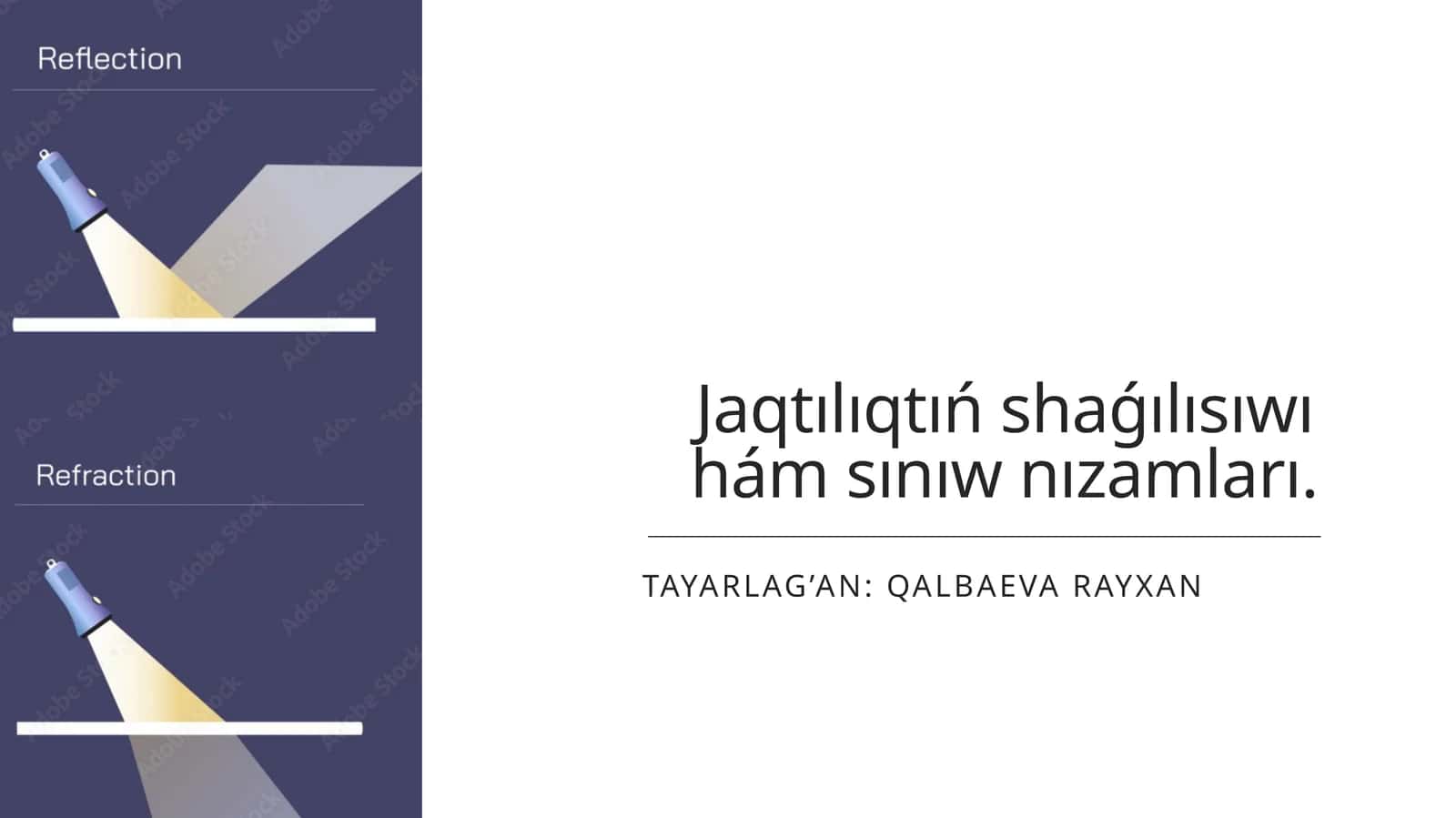 Jaqtılıqtıń shaǵılısıwı hám sınıw nızamları 1