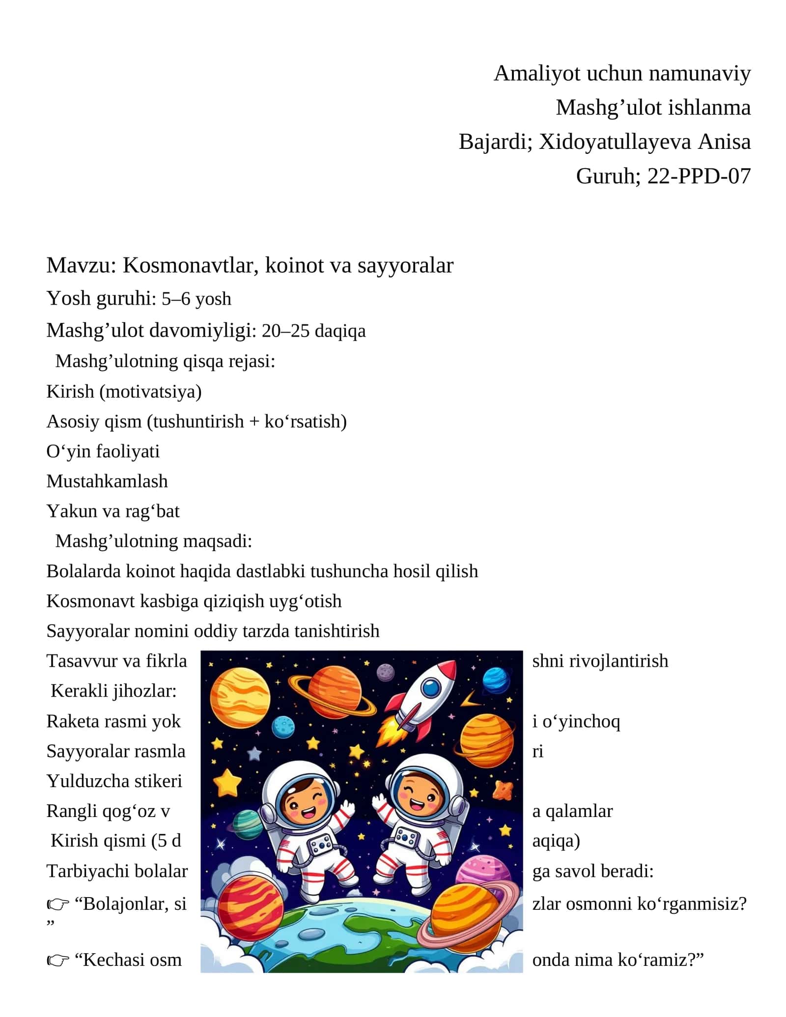 Amaliyotuchunnamunaviy 1