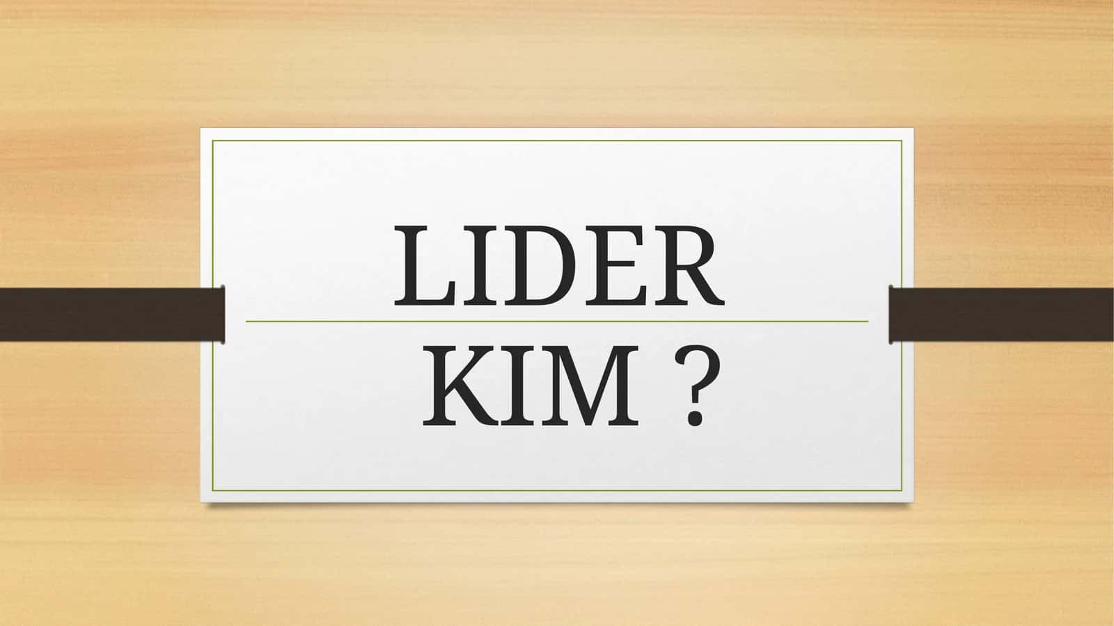 LIDERKIM? 1