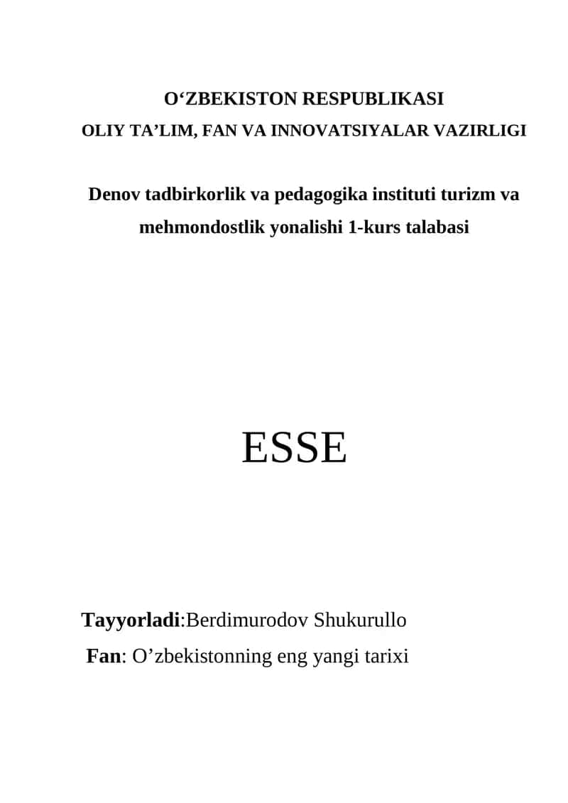 Mustaqillikka erishish arafasida O’zbekistondagi ijtimoiy-siyosiy jarayonlar 1