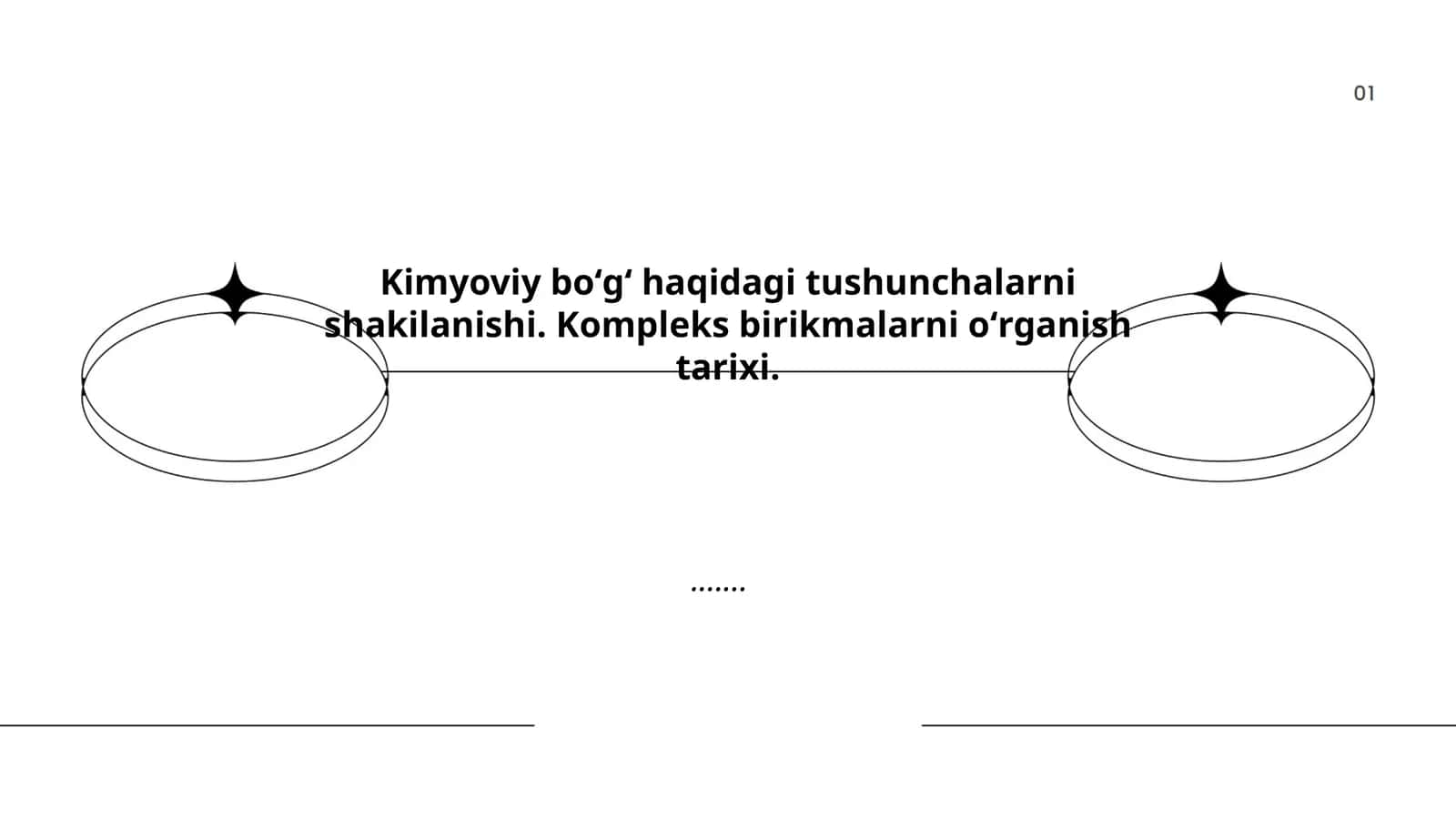 Kimyoviy bogʻlanishlar nazariyasining rivojlanishi 1