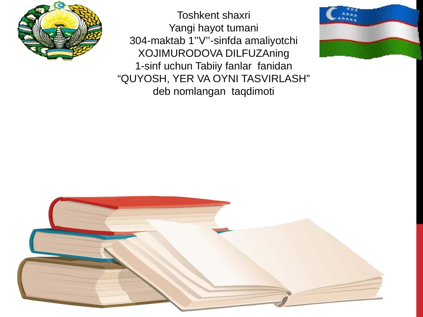 QUYOSH, YER VA OYNI TASVIRLASH 1