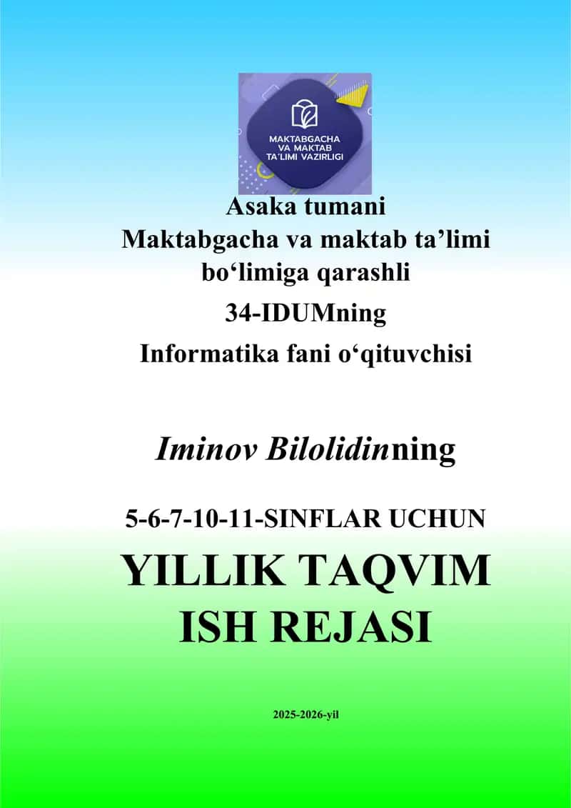 YILLIK TAQVIM ISH REJASI betlik 1