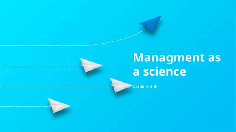 Management as a Science 1