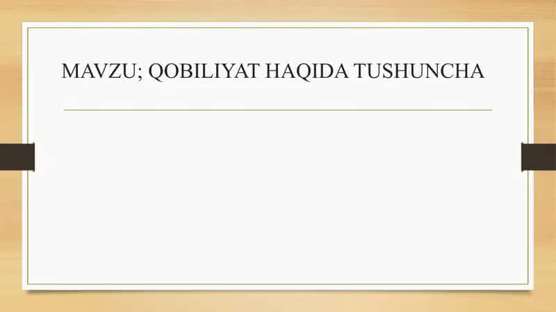 Tezkorlik gobiliyati haqida tushuncha 1