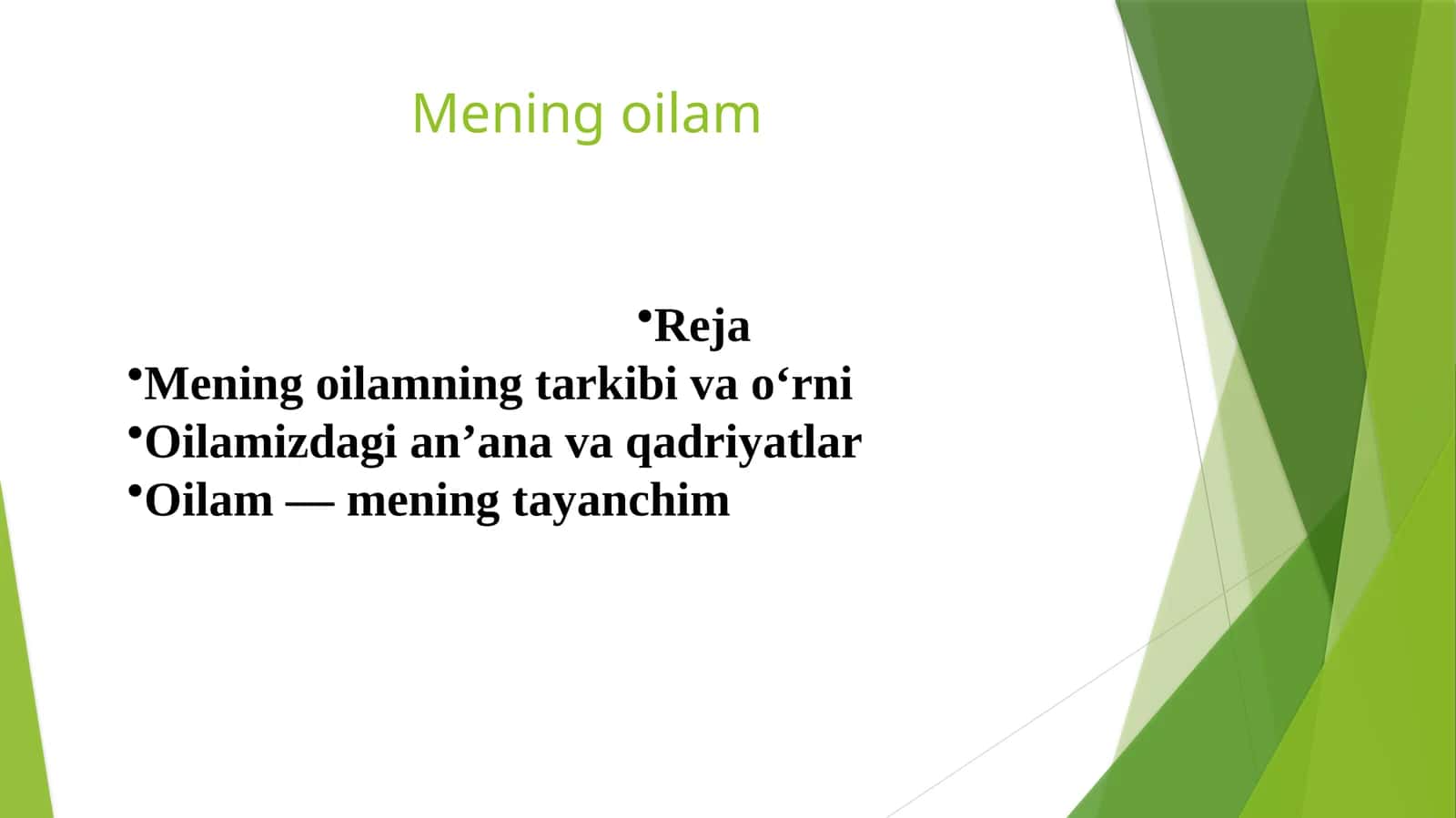 Mening oilam 1