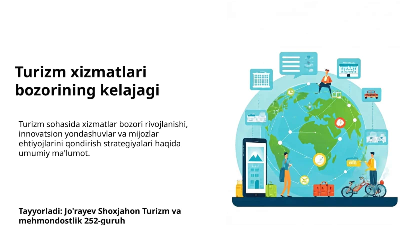 Turizm xizmatlari bozorining kelajagi 1