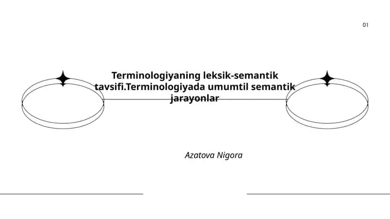 Terminologiyaning leksik-semantik tavsifi 1