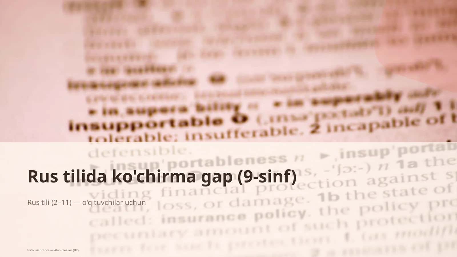Rus tilida ko'chirma gap (9-sinf) 1