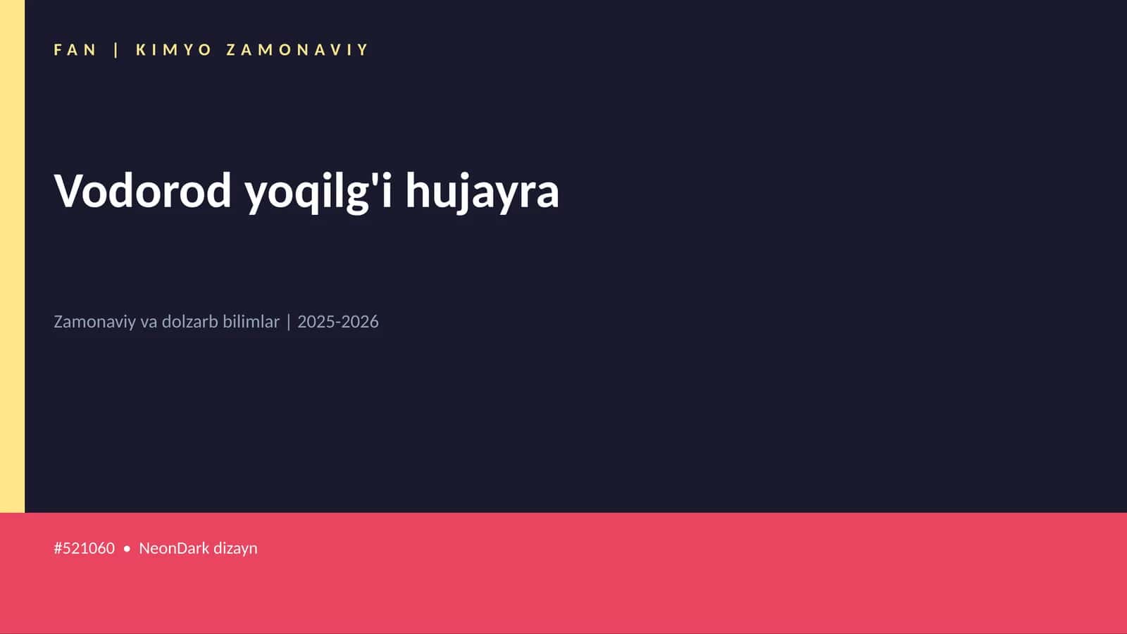 Vodorod yoqilg'i hujayra 1