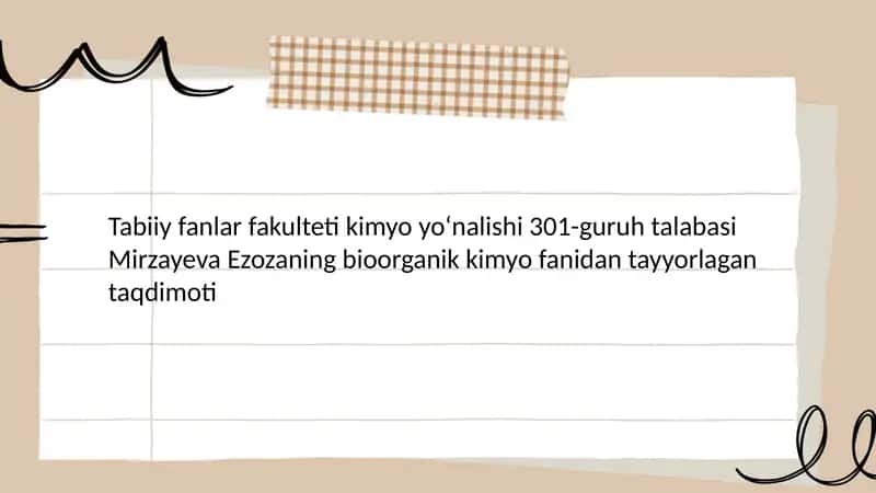 Aminokislotalar almashinuvi 1