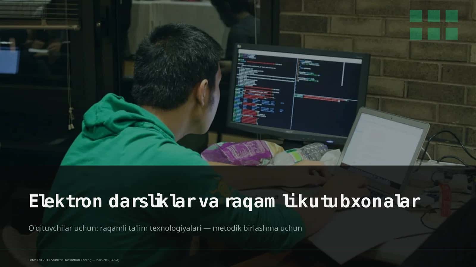 Elektron darsliklar va raqamli kutubxonalar 1