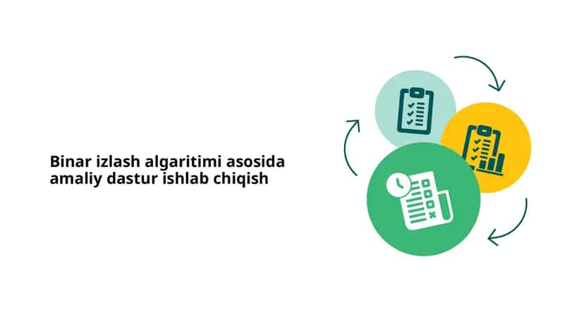 Binar izlash algoritmiga kirish 1