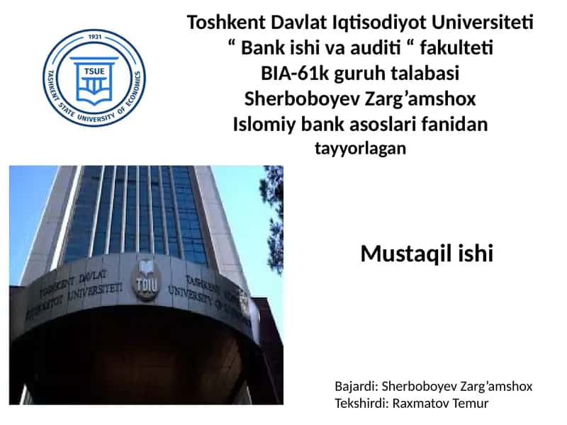Islomiy ko'rsatkichlar 1