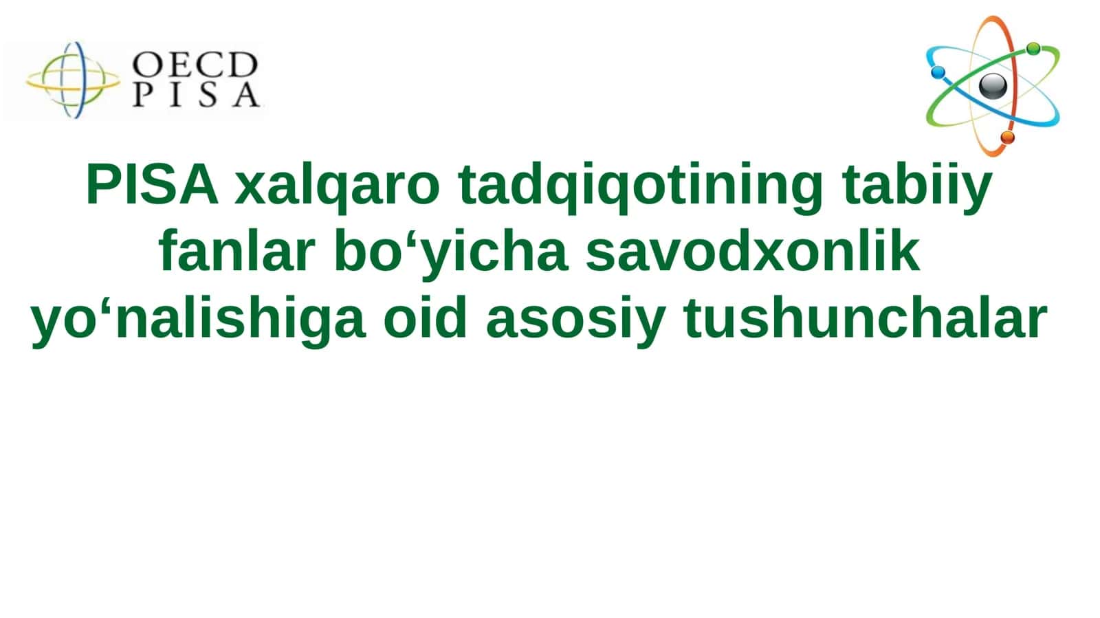 Tabiiy fanlar bo‘yicha savodxonlik tushunchalari 1
