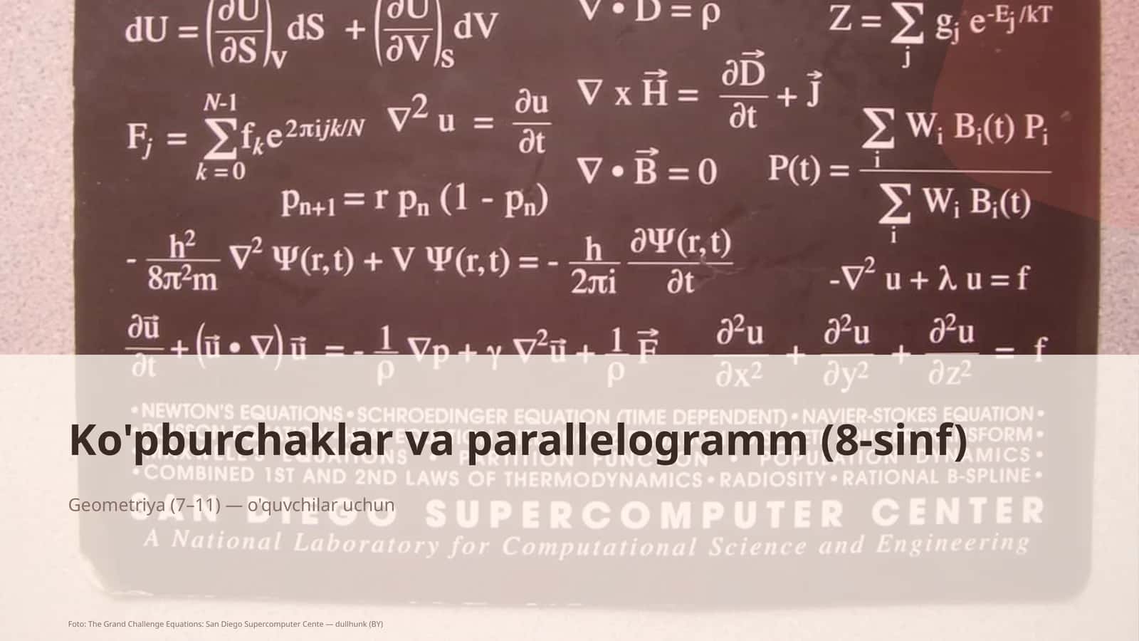 Ko'pburchaklar va parallelogramm (8-sinf) 1