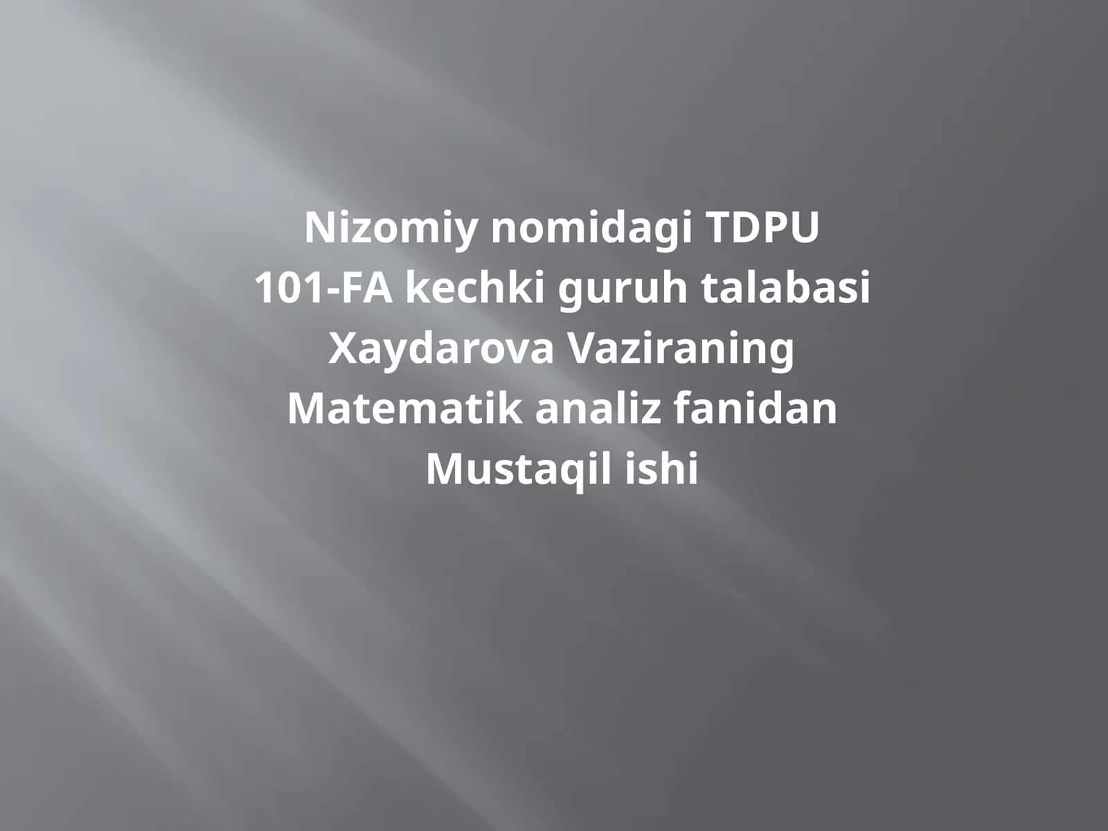 NizomiynomidagiTDPU 1
