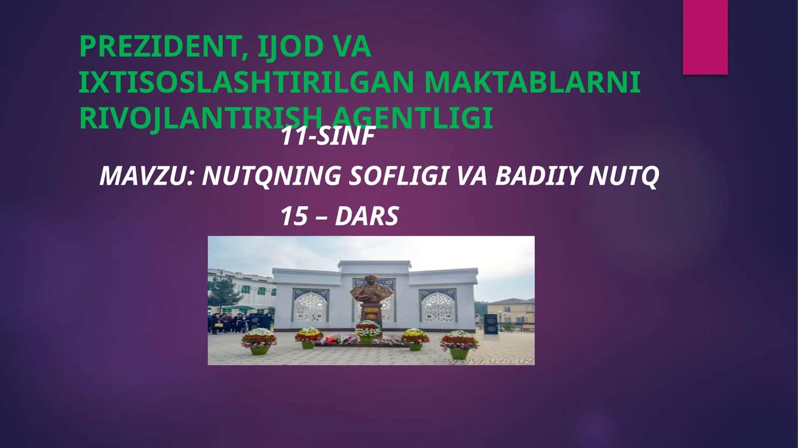 NUTQNING SOFLIGI VA BADIIY NUTQ 1