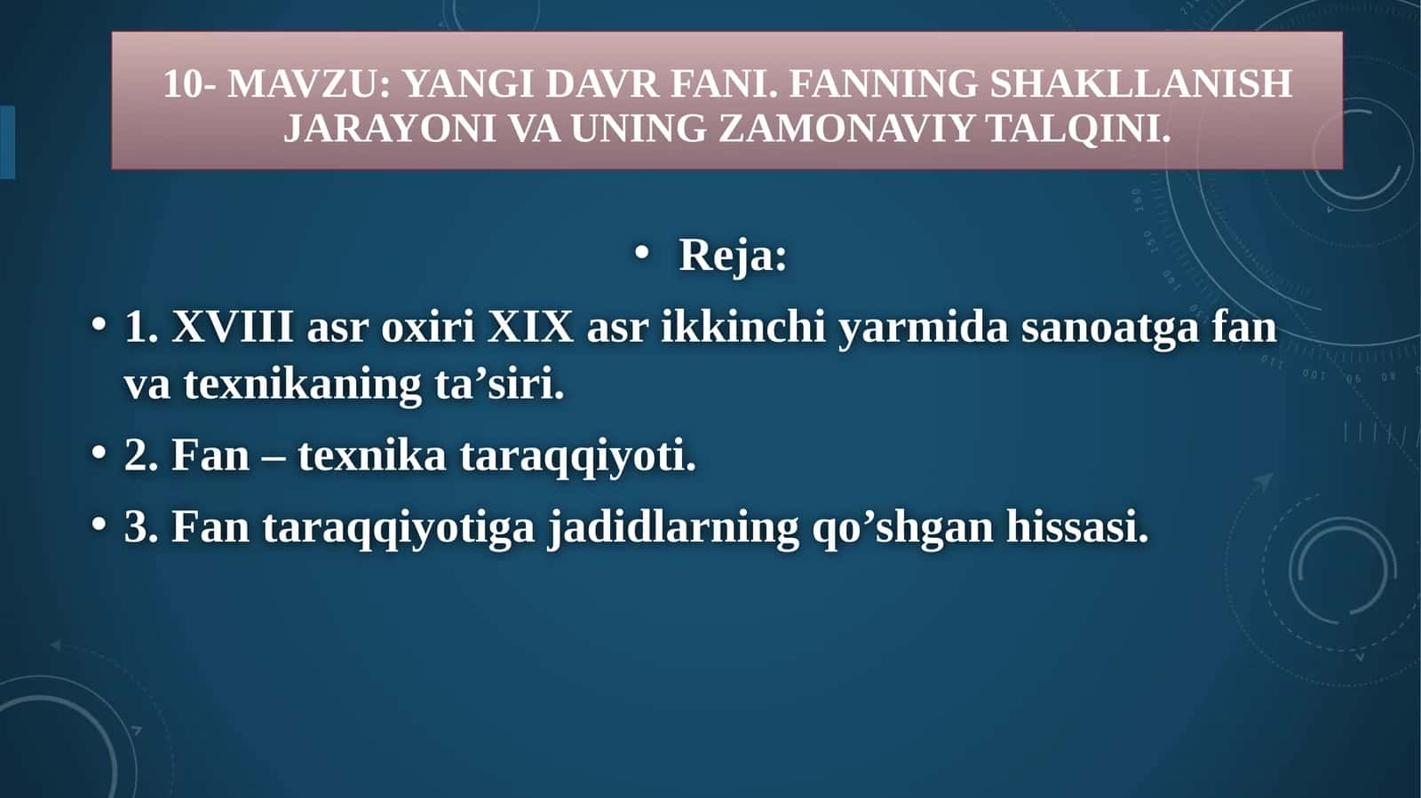 Yangi davr fani 1