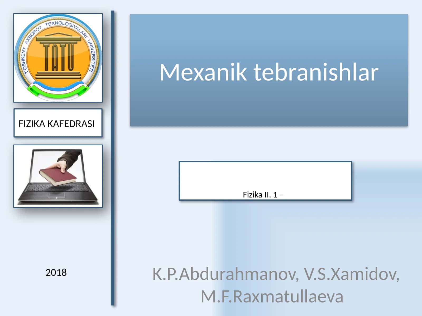 Mexanik tebranishlar 1