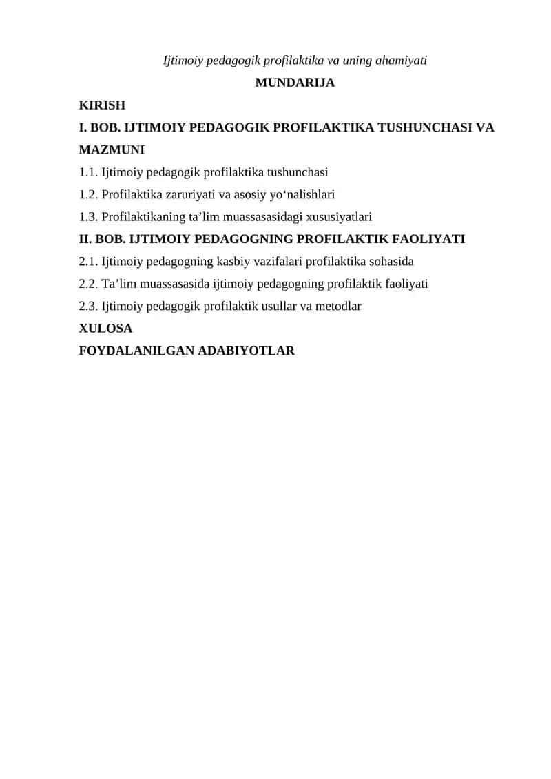Ijtimoiy pedagogik profilaktika va uning ahamiyati 1
