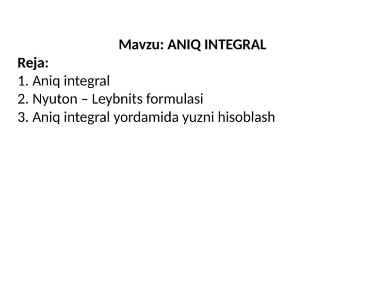 ANIQ INTEGRAL 1