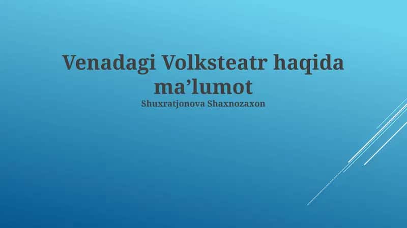 Venadagi Volksteatr 1