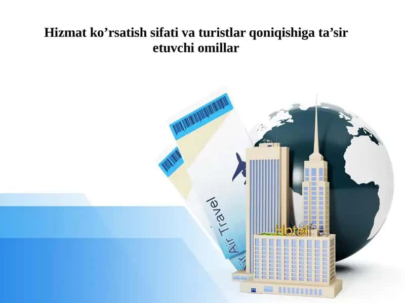 Turistik xizmatlar 1