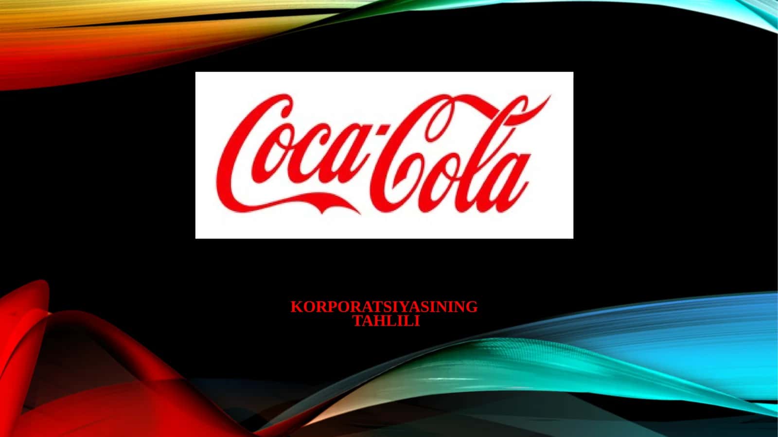 Korporatsiyasining tahlili 1