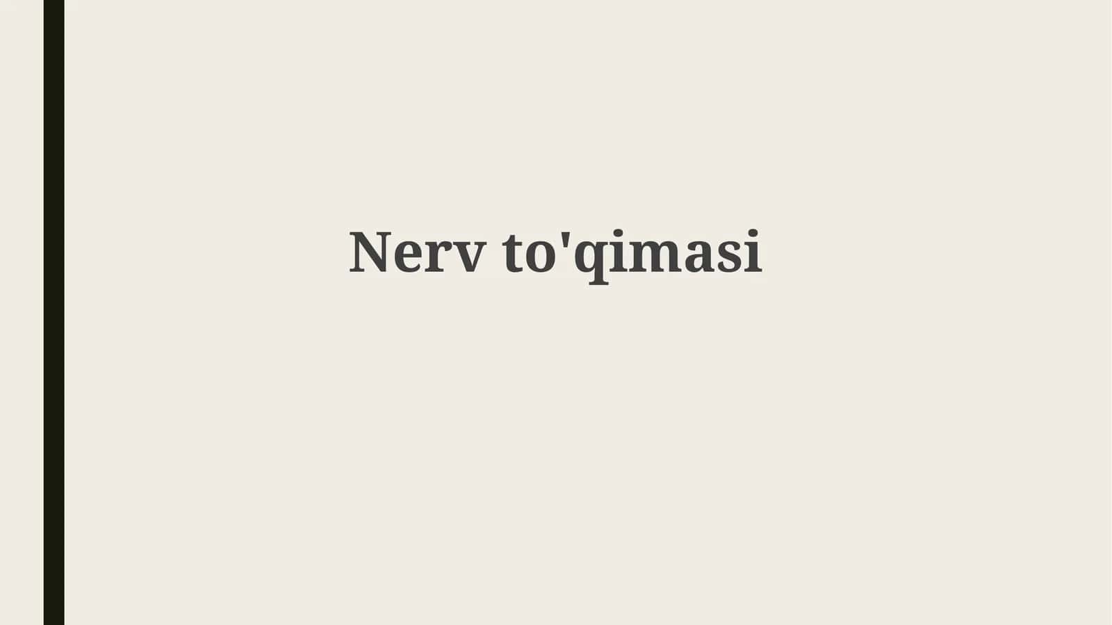 Nervto'qimasi 1
