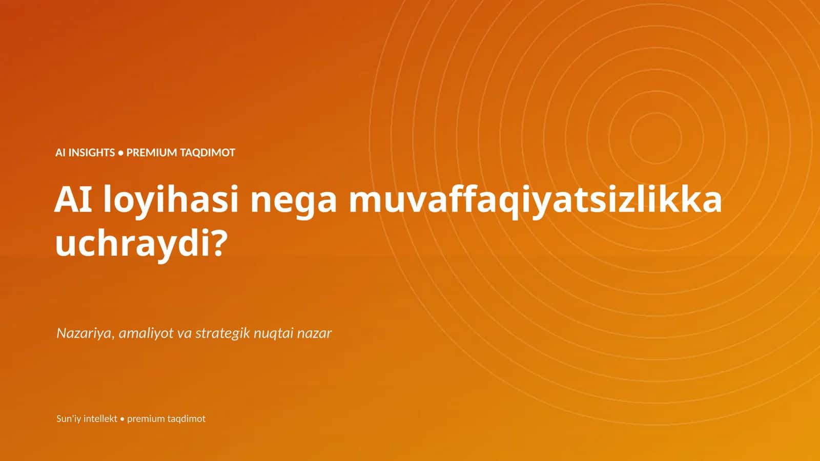AI INSIGHTS • PREMIUM TAQDIMOT 1