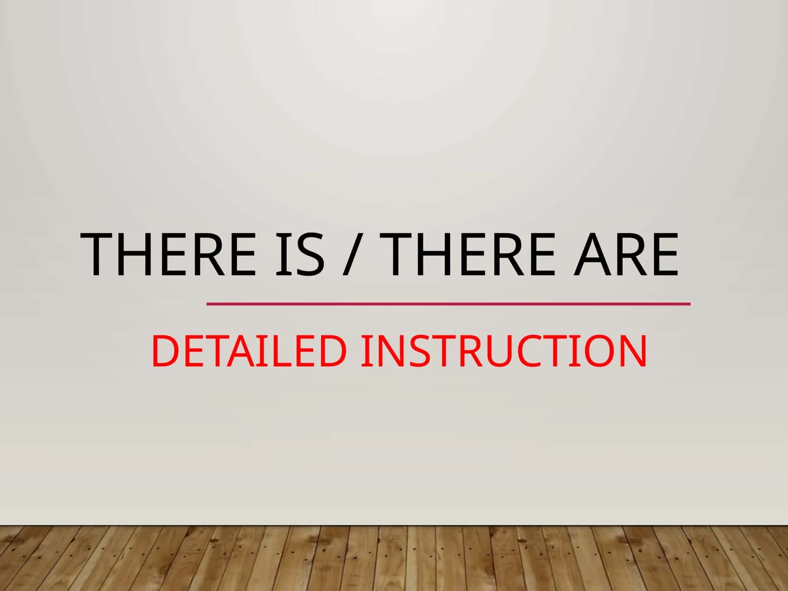 There is / There are 1