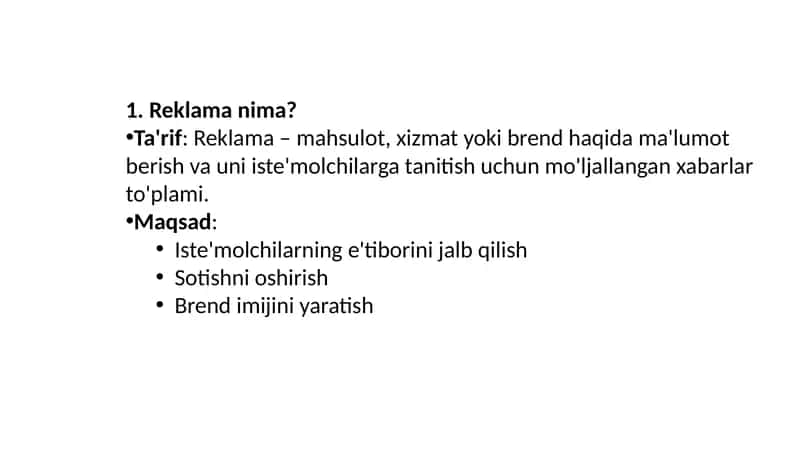 Reklama 1