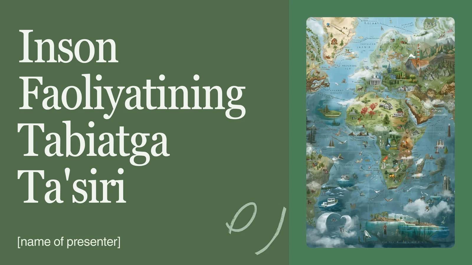 Inson Faoliyatining Tabiatga Ta'siri 1
